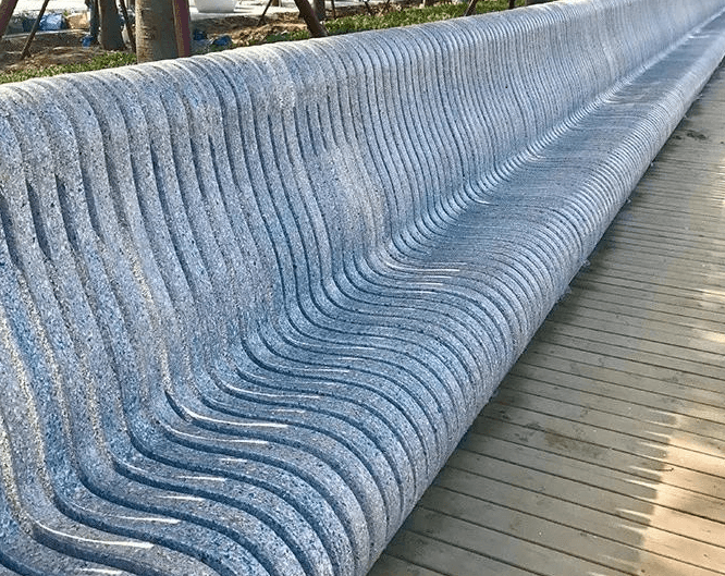 5 million waste milk boxes transformed into the longest environmental friendly bench in Shanghai